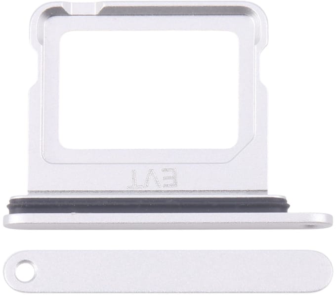 iPhone 16 (Plus) Simkaart houder Zilver