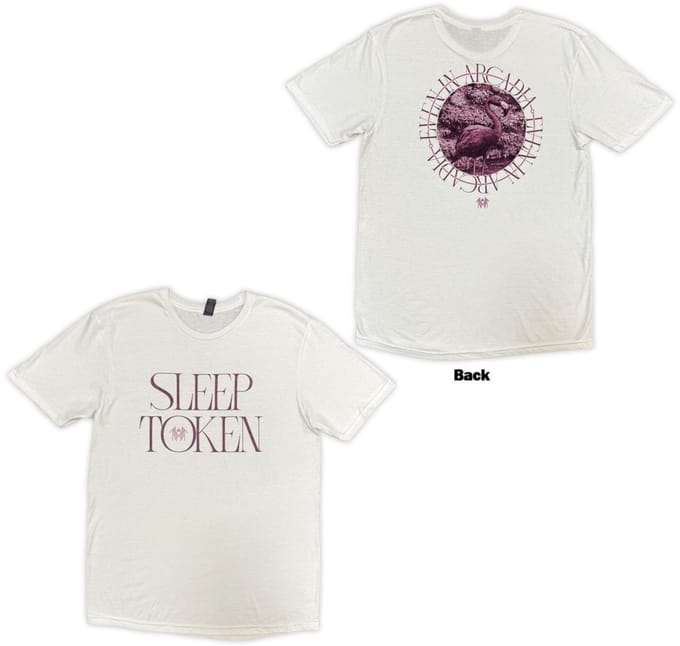 Sleep Token - Flamingo Circle Heren Tshirt - XL - Wit