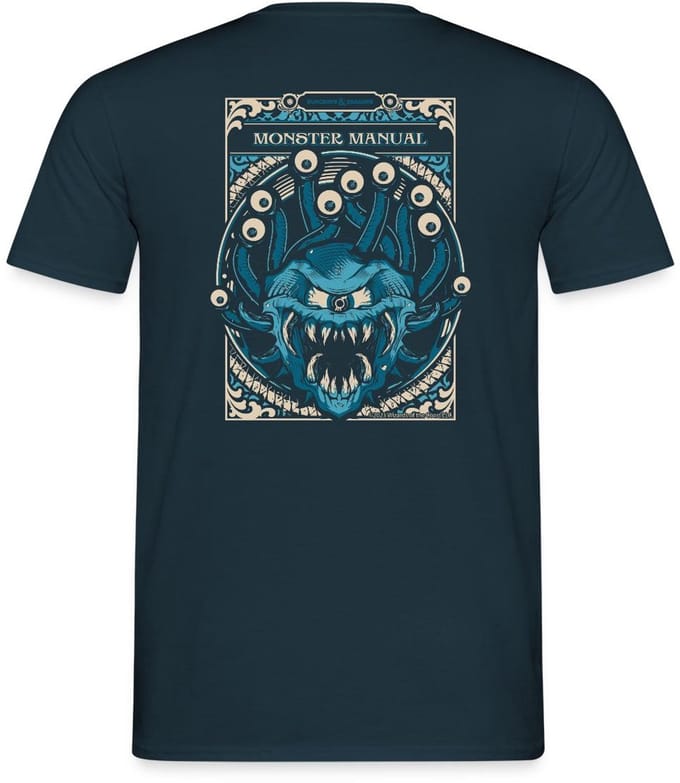 Dungeons And Dragons Monster Manual Met Beholder T-Shirt Heren
