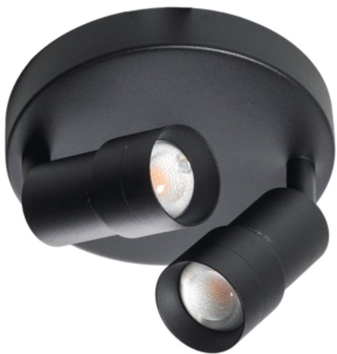 ETH Spot Liam Led hoek instelbaar 3 step dimming 2700k 2x7w zwart Dia.150mm