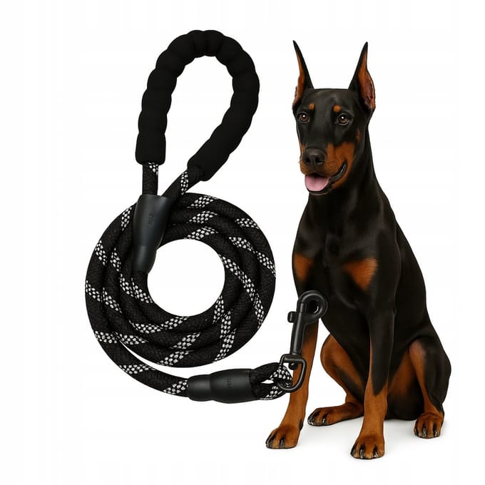 Sterke Hondensnoer 1,5m met Reflectie & Schuimhandvat - Training