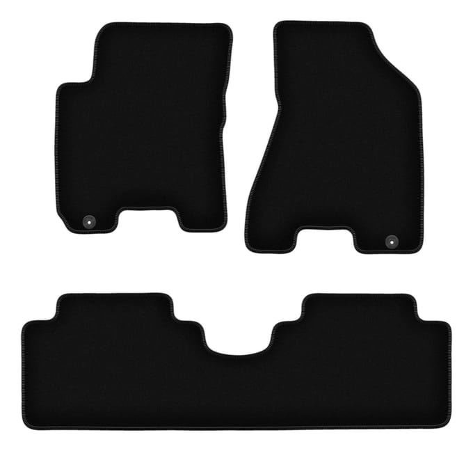 BASIC zwarte veloursmatten voor: Kia Sportage II SUV (2004-2010)
