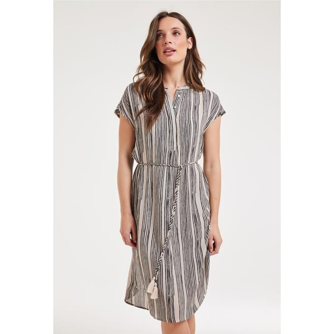 Tunic Isla Feather grey Wavy print