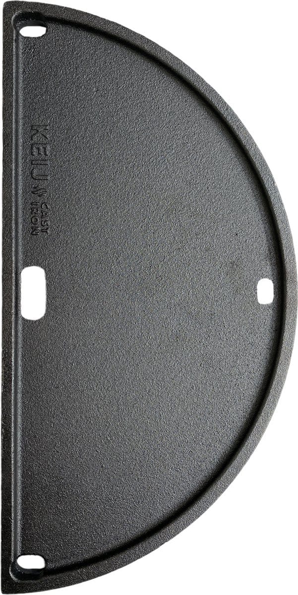 Gietijzeren plaat - half rond - Compact - 33 cm - geëmailleerd