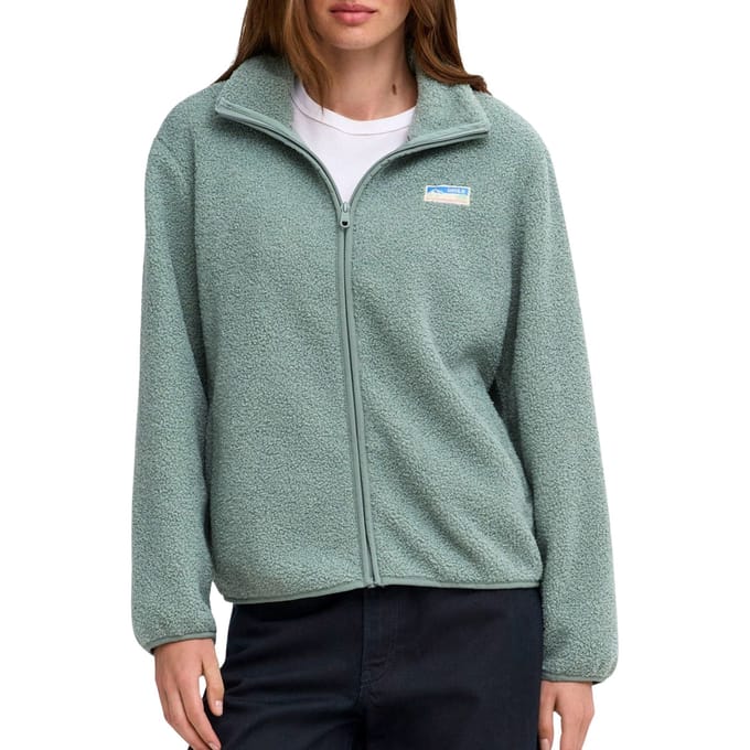 Regular fit fleecejack met ritssluiting model 'EVA'