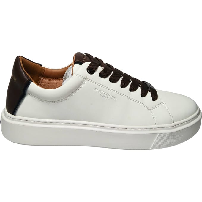 albcldm-9010-wdb Alexander Smith Wit leder voor heren