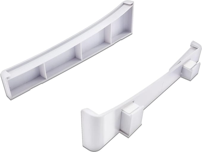 Set van 2 Horizontale Standaards voor PlayStation 5 - Basisstandhouder met Antislipmatten voor Disc en Digitale Consoles, Wit