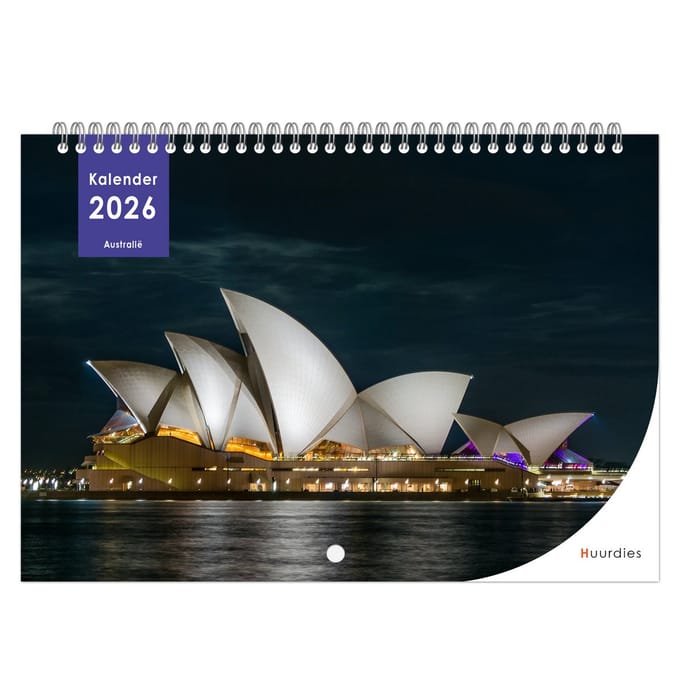 Huurdies - 2026 Kalender - Australië - A3