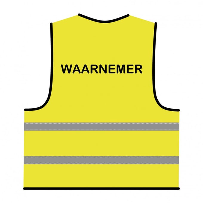Waarnemer hesje geel