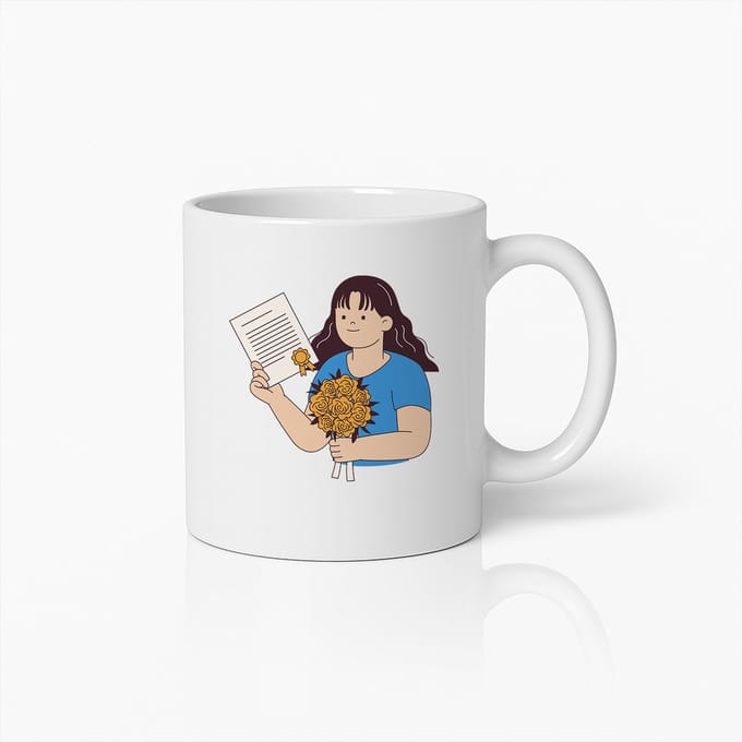 Prestatie Viering Mok – Inspirerend Afstuderen en Succes Cadeau Koffiebeker