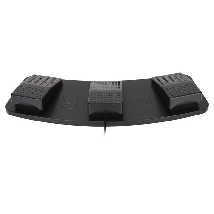 USB Drievoudig Voetpedaal Multifunctioneel Ergonomisch Drievoudig Voetpedaal voor het Spelen van Games black