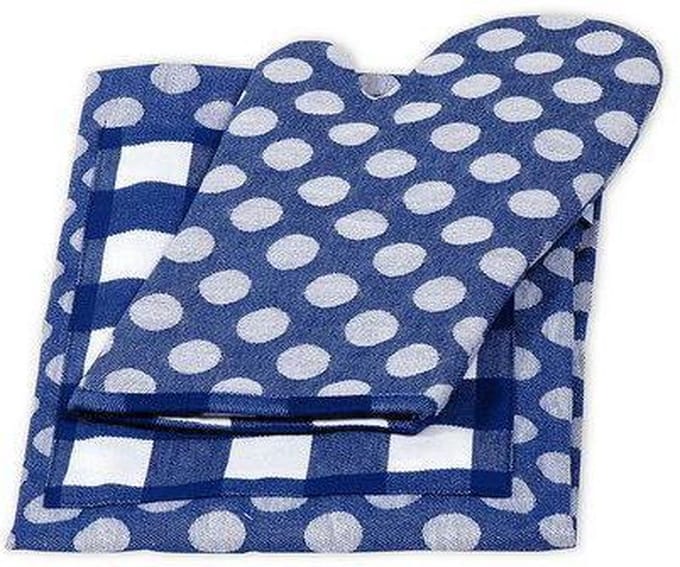HIP Amsterdam Kookset Holland (Schort + Ovenwant) - Blauw