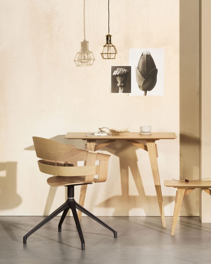 Design House Stockholm Wick Chair - eiken - donkergrijs