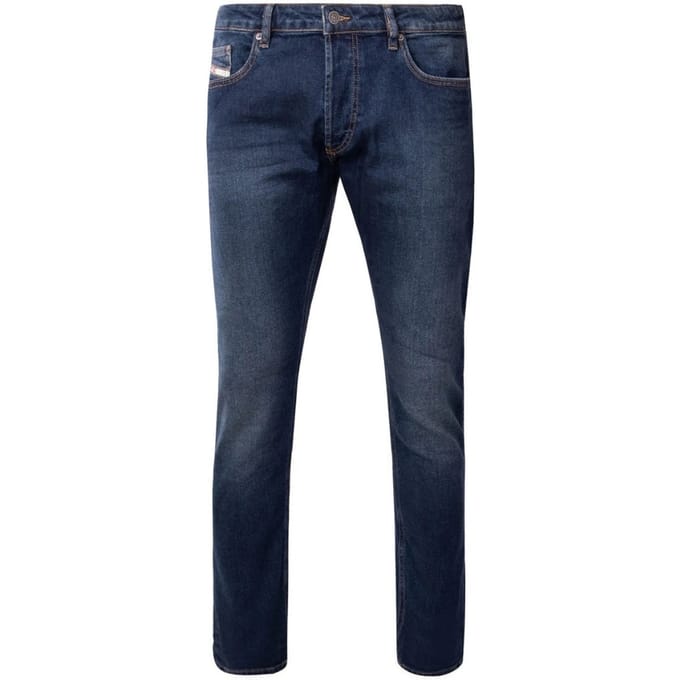 Diesel donkerblauwe jeans met D-glans