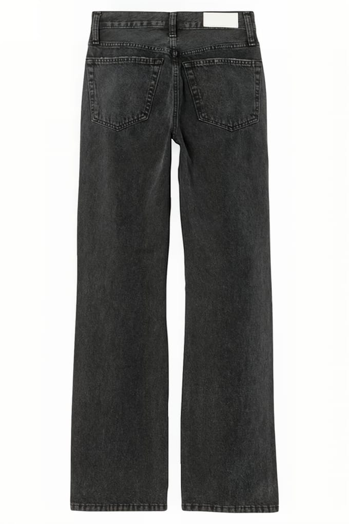 RE/DONE 90s High Rise Loose Washed Blk With Rip Taglia: 24 | Jeans straight fit Outlet | Donna | Bianco