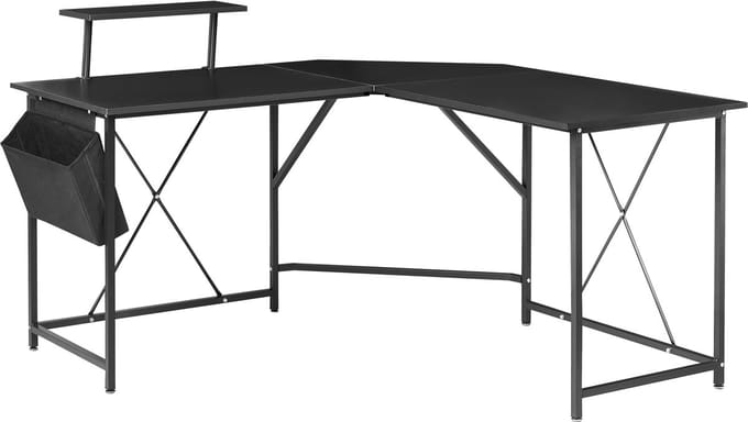 TACONY - Hoekbureau - Zwart - MDF