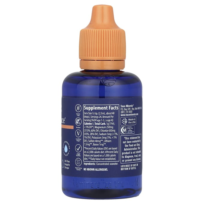 Concentrace®, Gouttes de Minéraux Traces, 59 ml (2 fl oz) blue