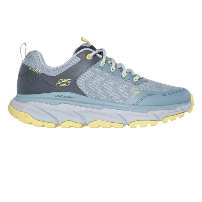Skechers Dames Lux Journey Road Flats (Blauw/Geel)