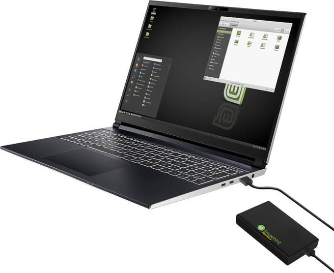 Portable Externe ssd voorgeïnstalleerd met Linux-mint