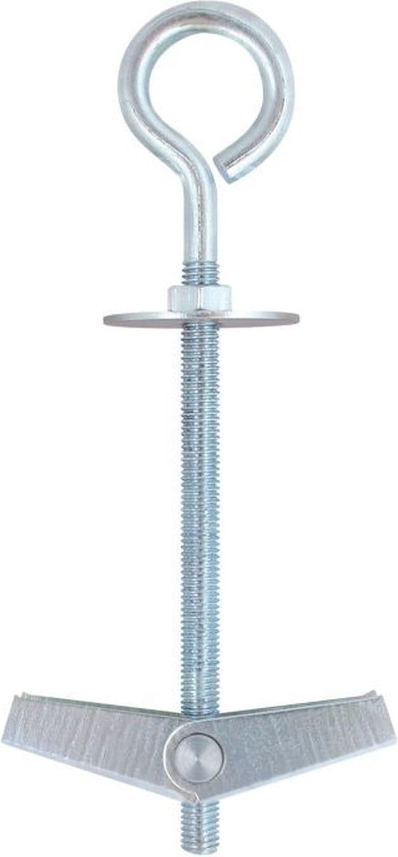 M6 hollewandplug met oog - M6 x 100mm - Gegalvaniseerd