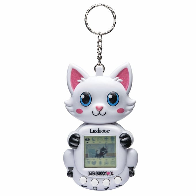 My Best-E® 2 Cats console met LCD-scherm en sleutelhangerbevestiging