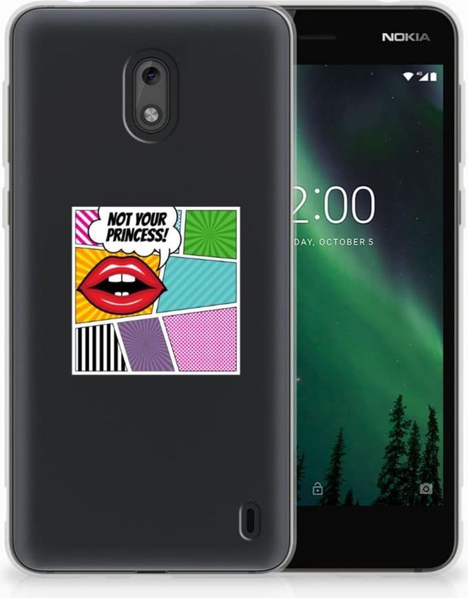 Nokia 2 Silicone Back Cover Popart Princess