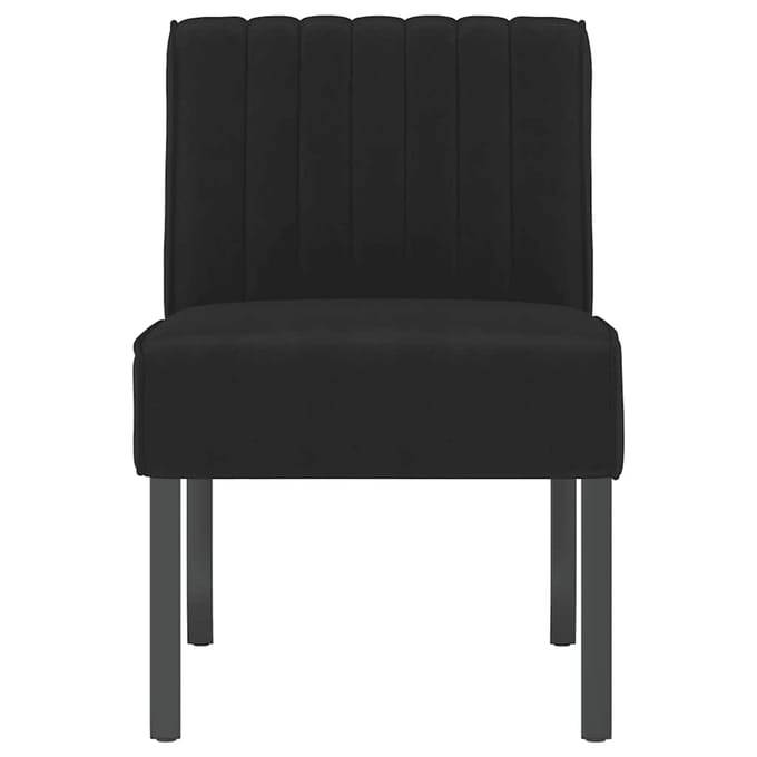 Vidaxl Fauteuil, Zwart, Bekleed met Fluweel