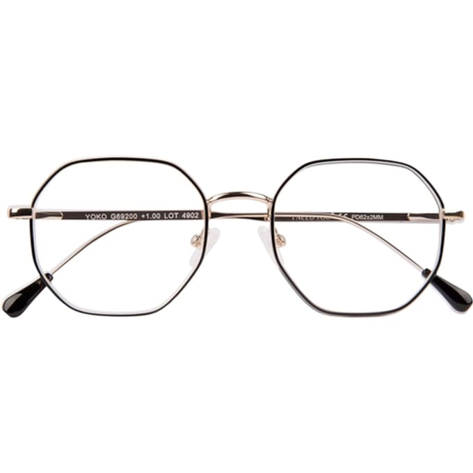 Leesbril I Need You +1.50 dpt Yoko zwart-goud