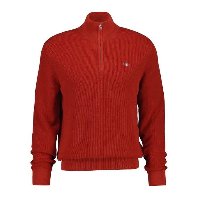Pull half-zip in waffle knit Gant