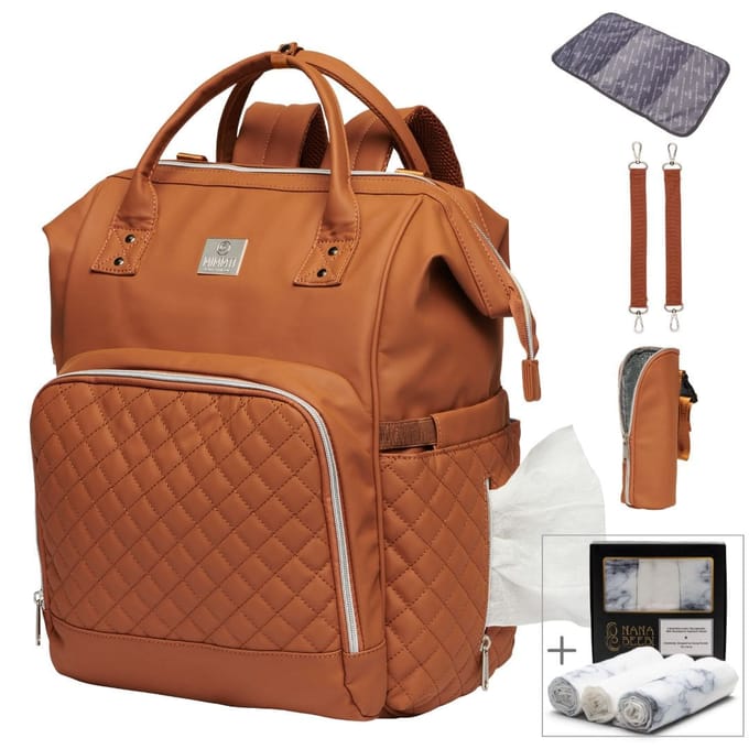 MIMMTI® 2.0 Leren Luiertas Bundel