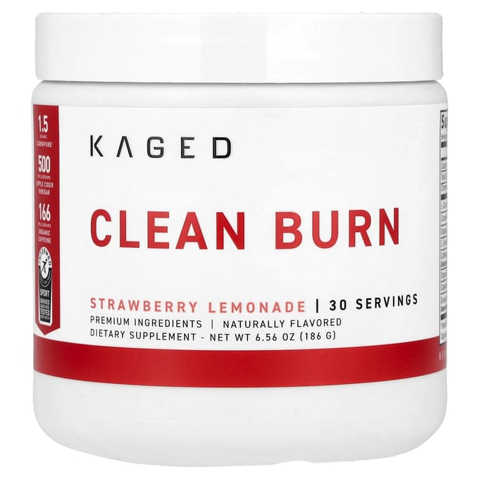 Clean Burn, Aardbei Citroenlimonade, 186G(6,56 oz)