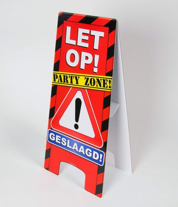 Paperdreams - Warning sign - Geslaagd