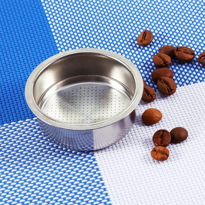 Roestvrij Staal Koffie 2 Kopjes Onder Druk Filtermand Zeef zwart