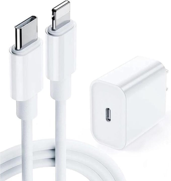 DrPhone - Lunar Pro series - 20W Oplader - 2 Meter USB-C naar Lightning Kabel 5V Lader - Geschikt voor iPhone 12-14 Series/ PRO (MAX)iOS Tablet Pro / Air / Mini
