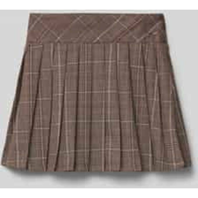 Minirok met viscose in geplooide look