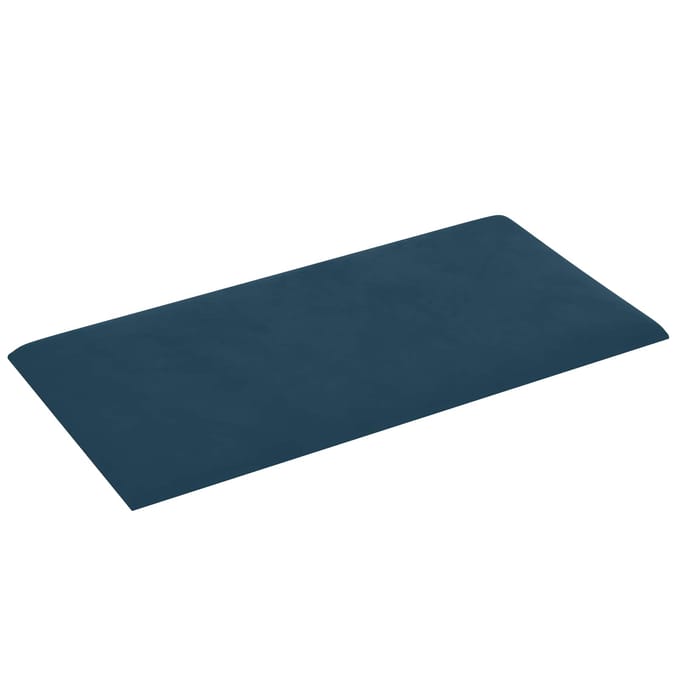 vidaXL - Wand - Hoofdbord - 12 - st - Blauw - Fluweel