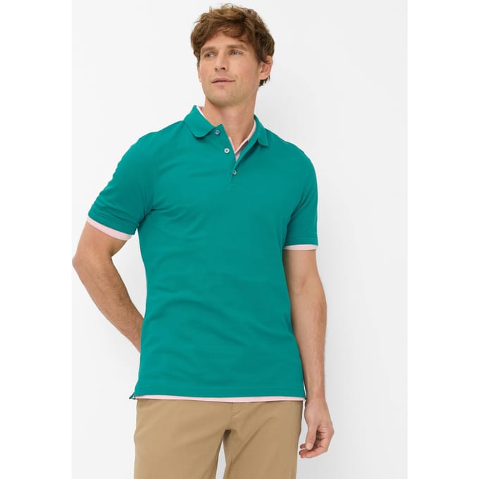 Brax Heren Poloshirt  Style PETE jungle, groen, maat XL