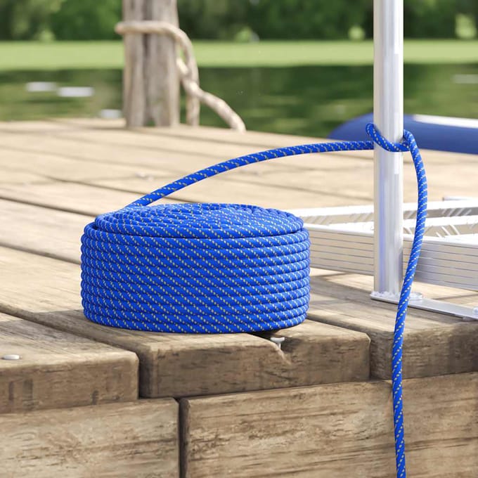 vidaXL Boot touw 10 mm 50 m polypropyleen blauw