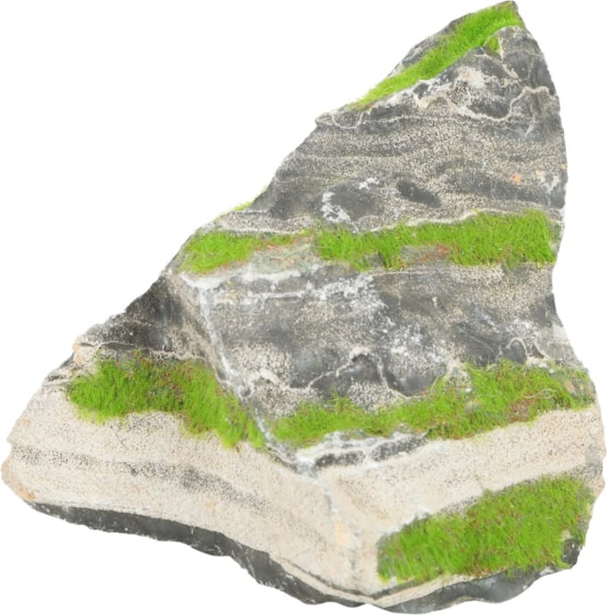 Zolux Groeiend Decor Steen S - Aquarium - Ornament - 11.9x6.3x7.6 cm Twee Kleuren