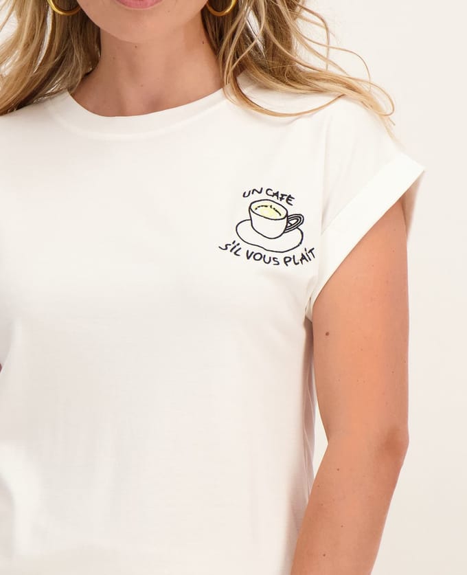 Je m'appelle Dames T-shirt - Wit - Maat XXL