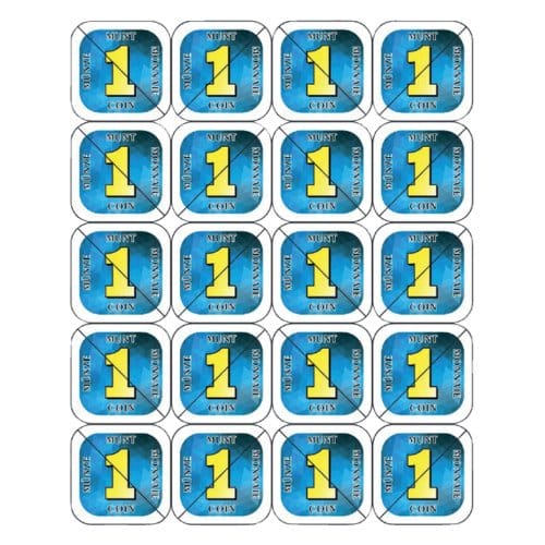 Consumptie breekmunten combicraft 200 stuks blauw