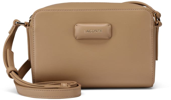 LACOSTE schoudertas Crossover Bag Tan beige