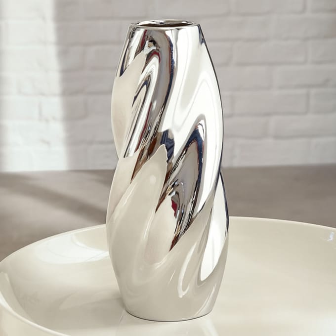 Eazy Living Vaas H28,5 cm Karine Zilver