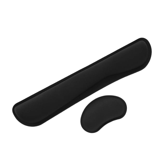 Polssteun Pad Memory Foam Ergonomisch Antislip Muis Toetsenbord Kussen Ondersteuningsset black