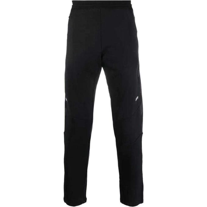 Off White Volwassen uniseks Full Diagging Joggingbroek (Zwart)
