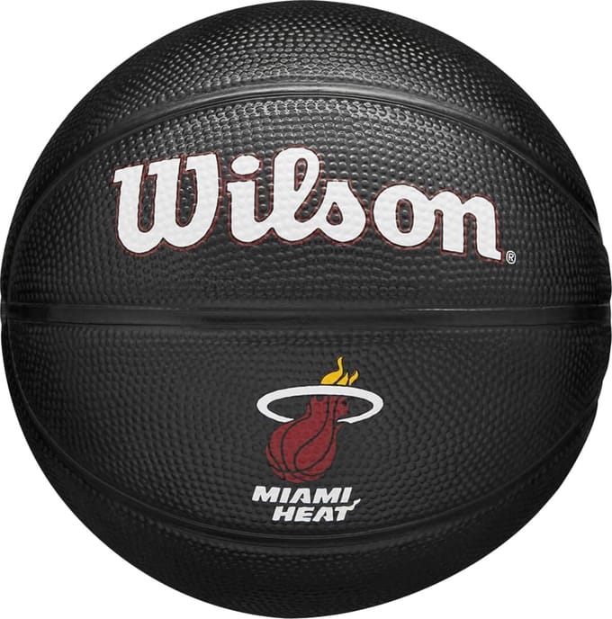 Wilson NBA Team Tribute Mini Miami Heat - basketbal - zwart