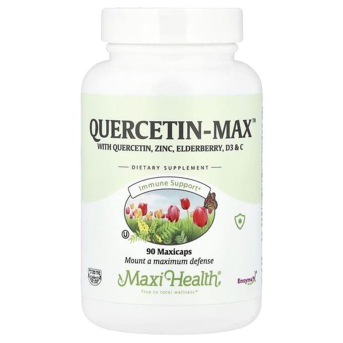 Maxi Health, Quercetin-Max™, MaxiCaps 90 comprimés