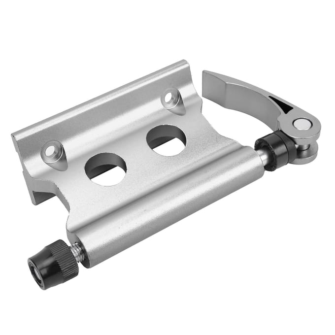 Fietsvorkmontage Snelspanner Fietsblok Voorvork Vaste Klem Bagagedrager Rek Diep Titanium gray