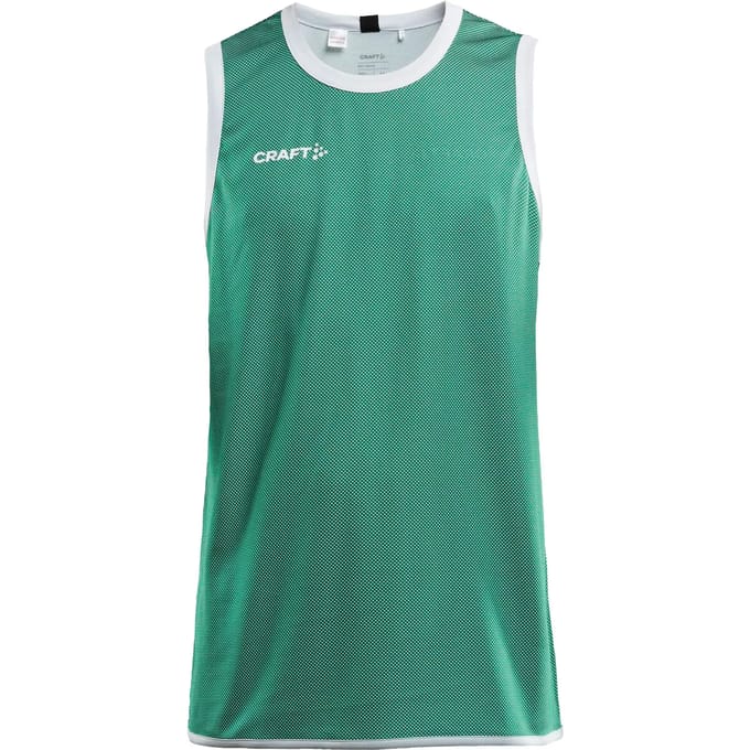 Craft Progress Reversible Basket Singlet M 1911109 - Team Green/White - M