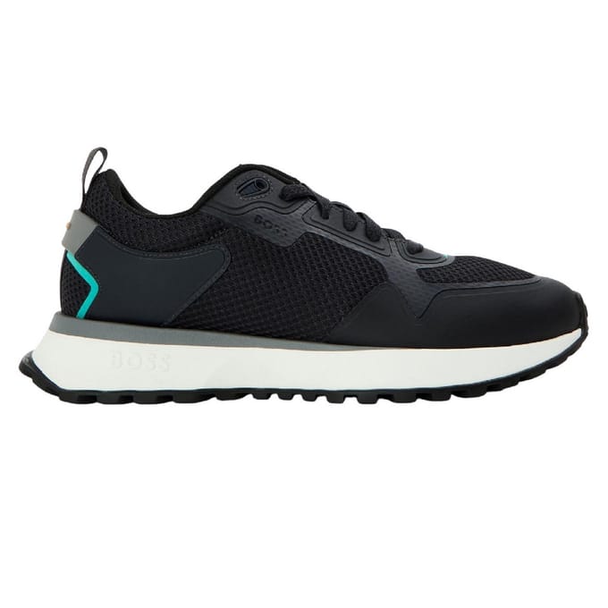 Boss Heren Jonah Reflecterende Mesh Sportschoenen (Donkerblauw)